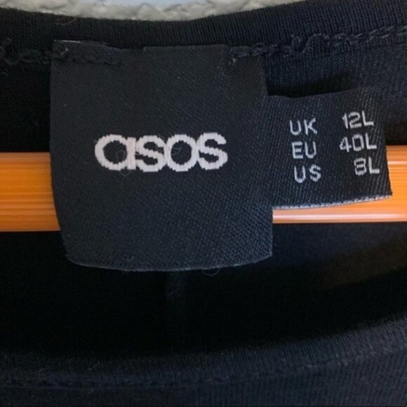 ASOS Sleeveless Swing Dress Women’s Size 8 Long in Black - Picture 2 of 4